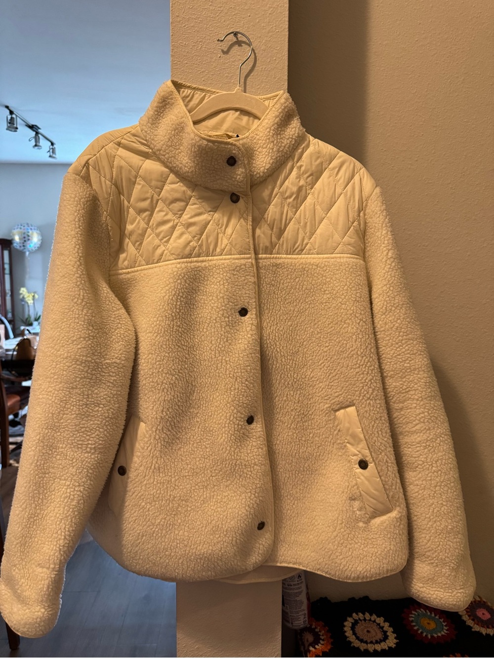 Barbour label inside women's jacket
